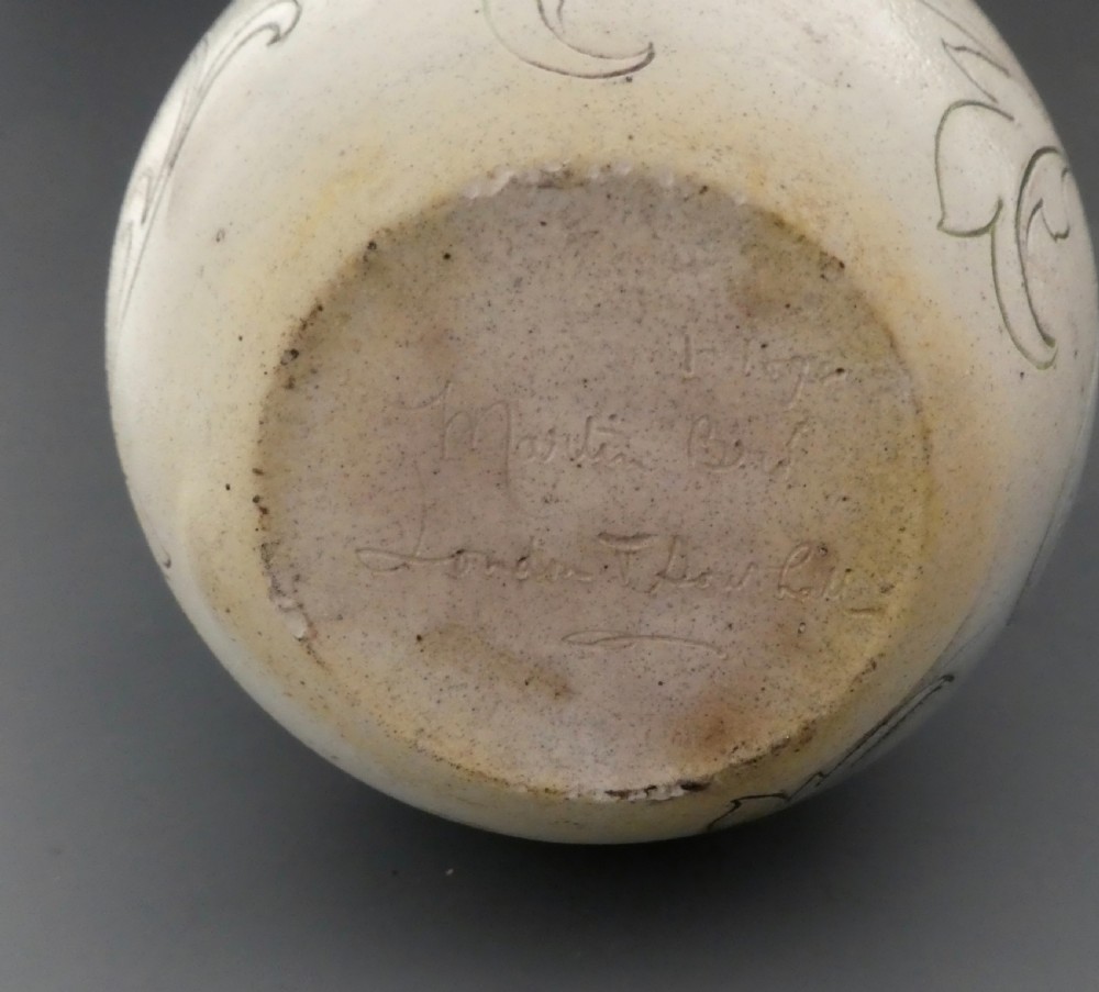 Martin Borothers stoneware Vase, dated 1898. View VII