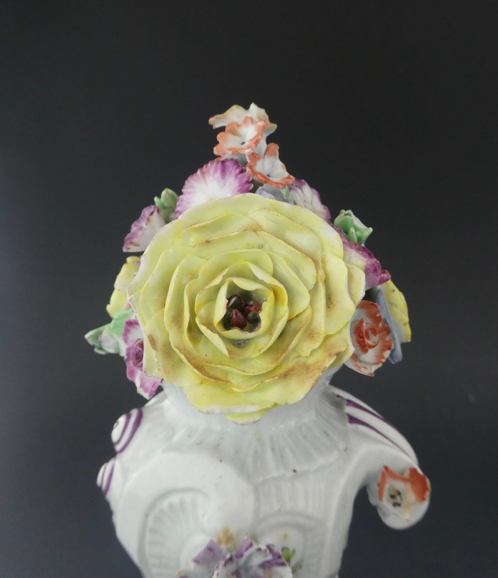 Longton Hall porcelain vase, c. 1760. View II