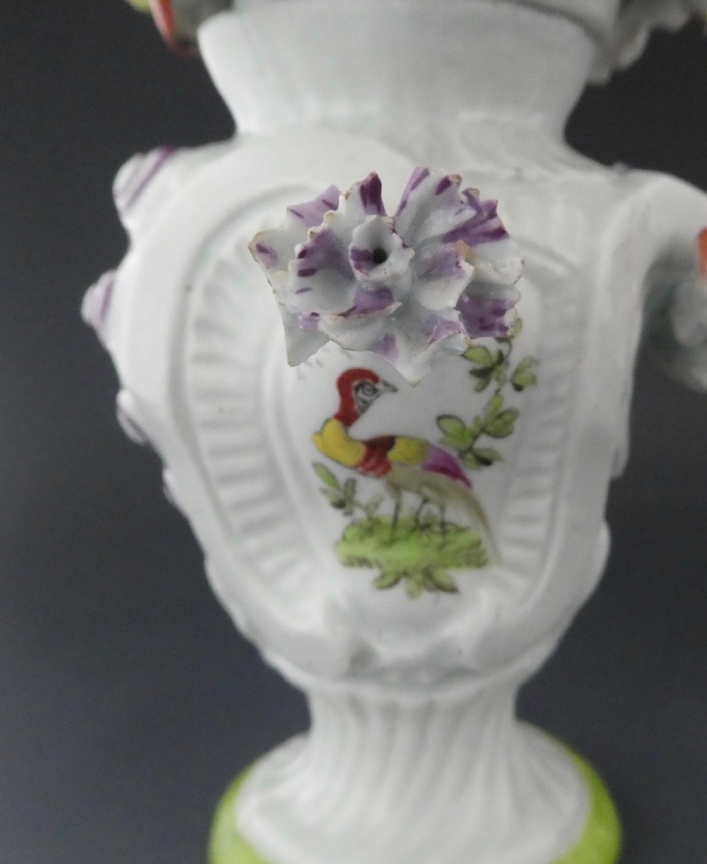 Longton Hall porcelain vase, c. 1760. View III