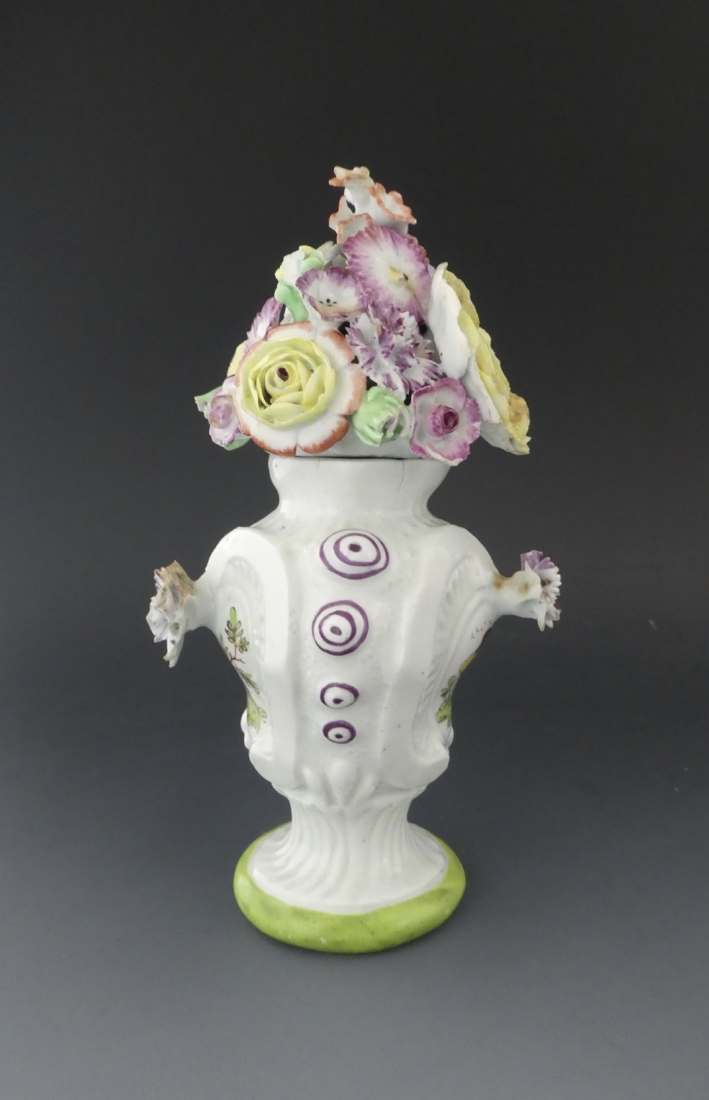 Longton Hall porcelain vase, c. 1760. View IV