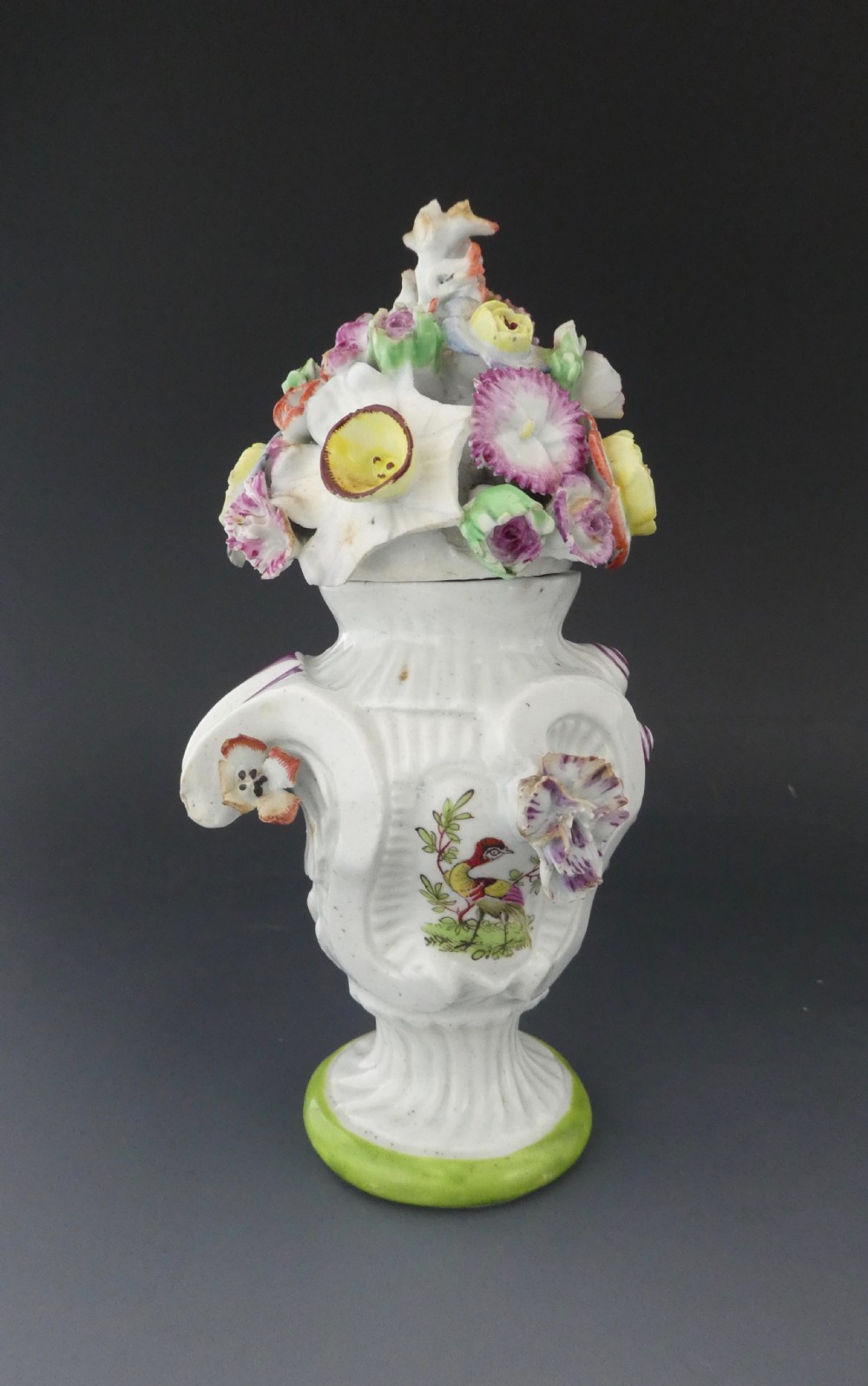 Longton Hall porcelain vase, c. 1760. View V