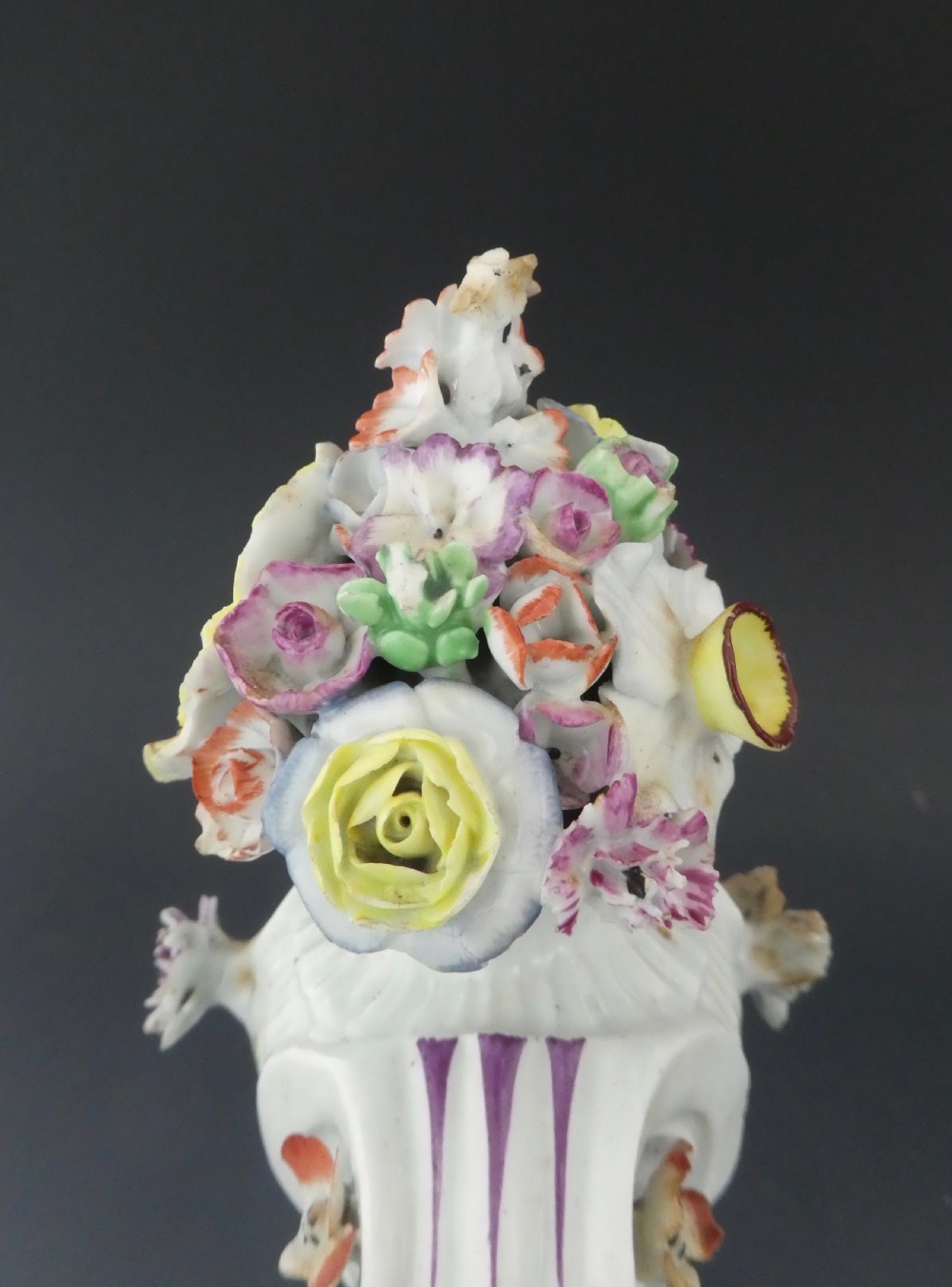 Longton Hall porcelain vase, c. 1760. View IX