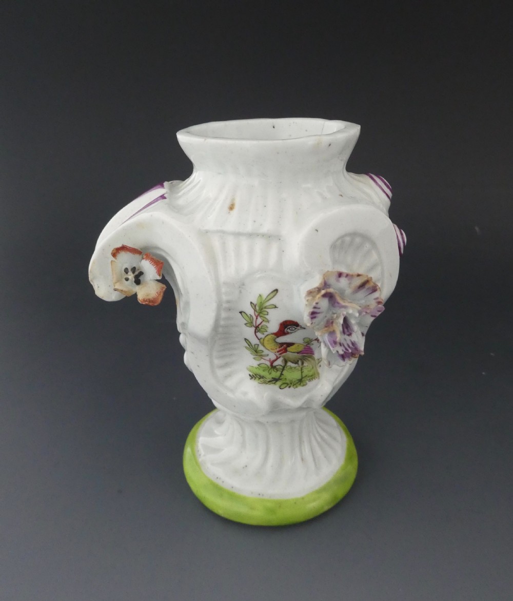 Longton Hall porcelain vase, c. 1760. View X
