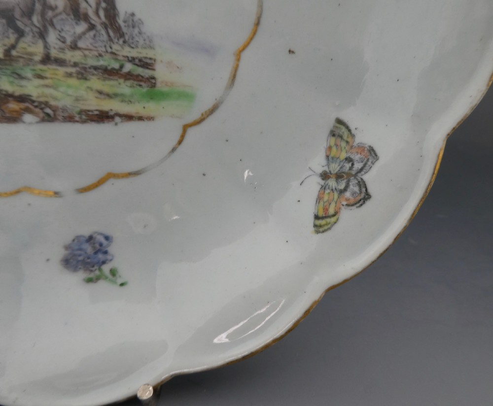 Vauxhall porcelain dish, c. 1755-1757. View IV