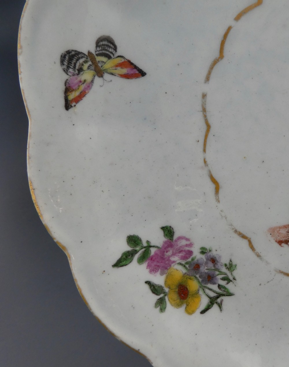 Vauxhall porcelain dish, c. 1755-1757. View VI
