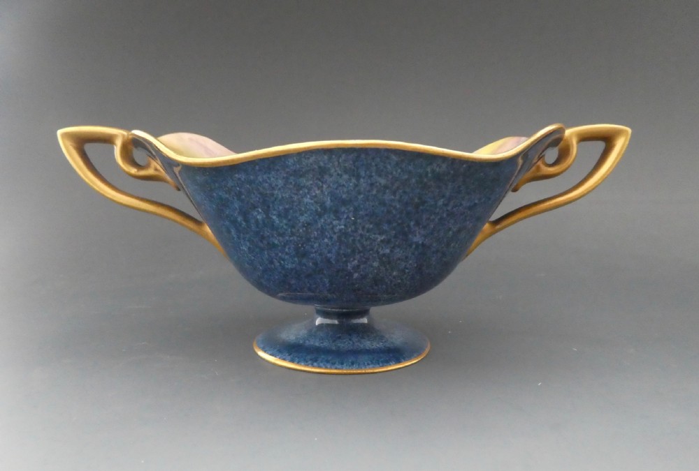 Royal Worcester porcelain bowl. Fruit painted by Louis Flexman, dated 1920. View VII