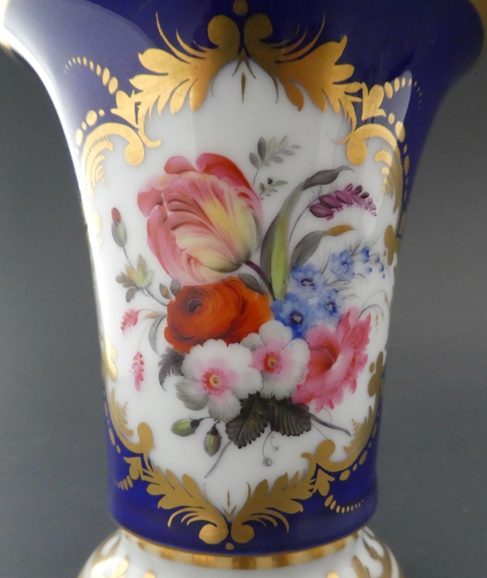 Chamberlains Worcester porcelain spill vase, c. 1820. View II