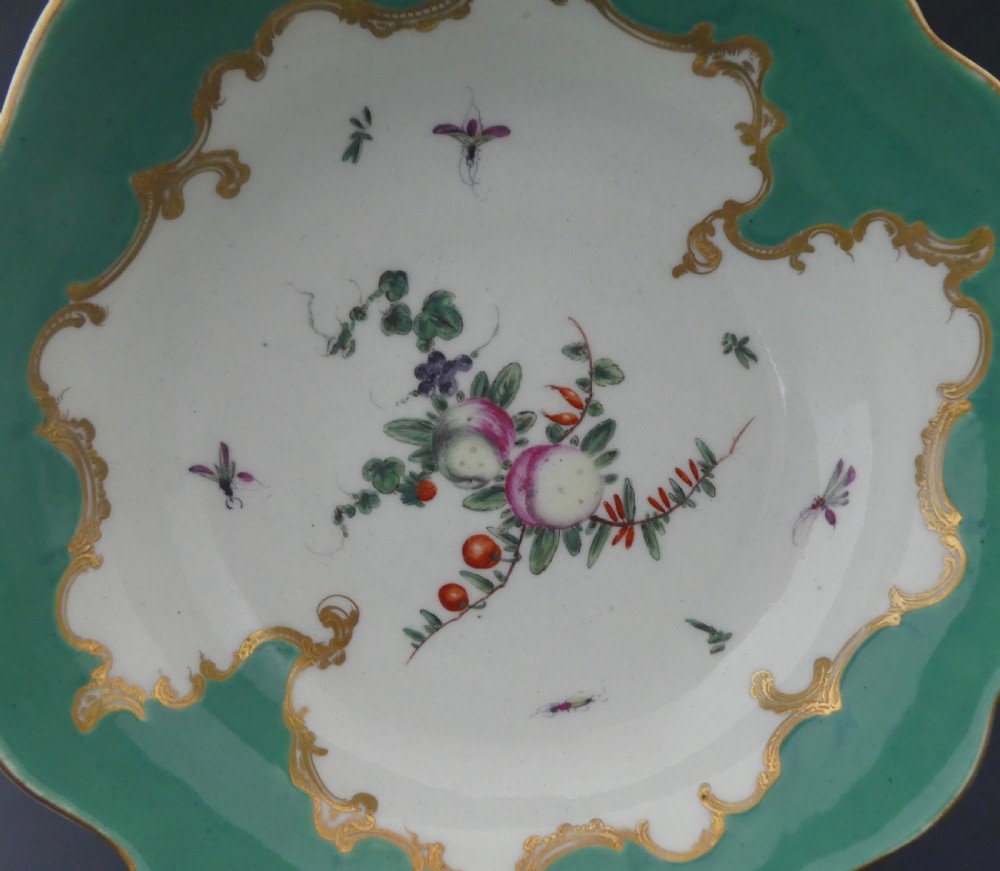 Worcester porcelain chocolate cup and saucer, c.1770. View III