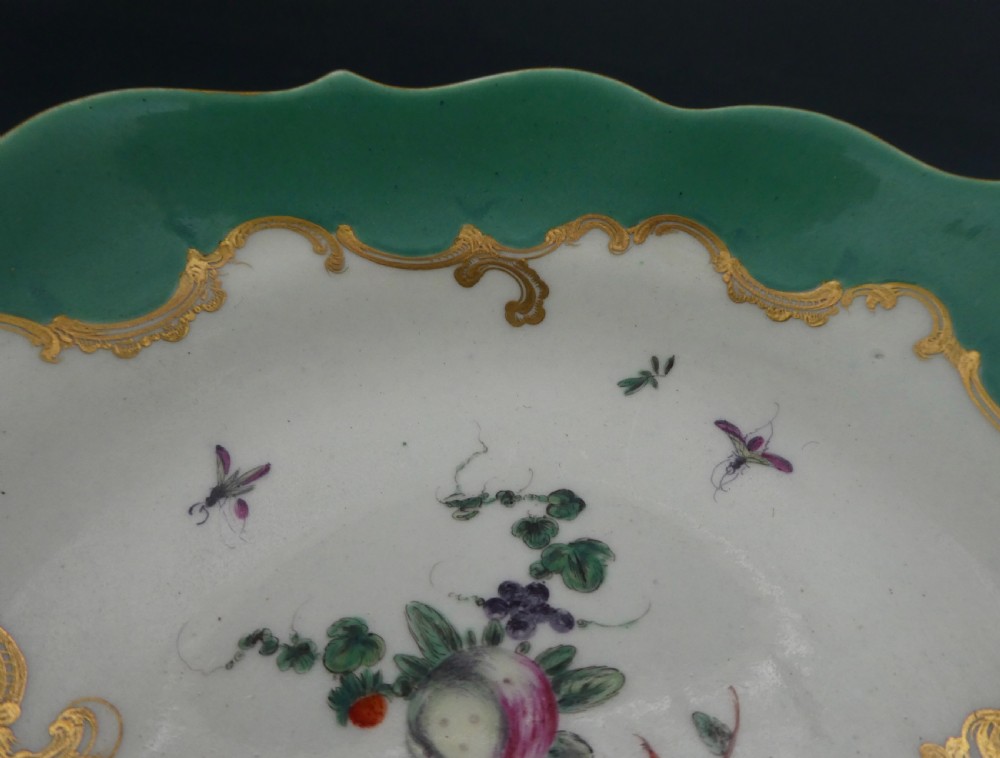 Worcester porcelain chocolate cup and saucer, c.1770. View XV