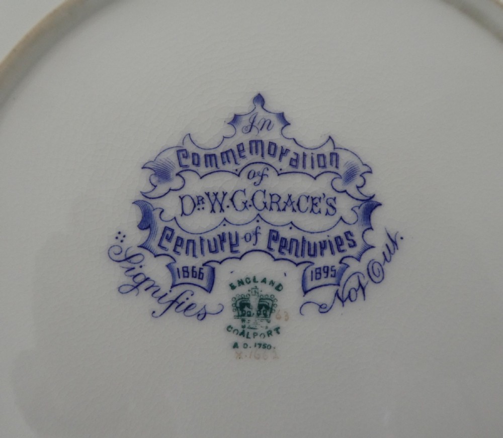 Coalport W.G.Grace ‘Century of Centuries’, c.1895. View VI