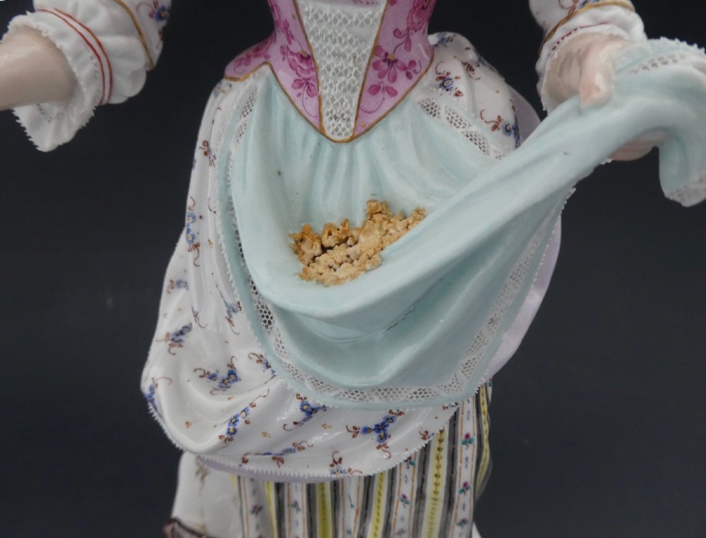 Pair Meissen porcelain figures, c. 1860. View VII