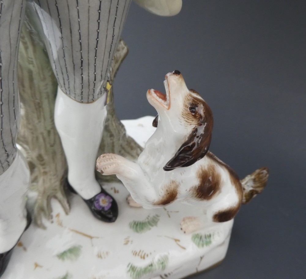 Pair Meissen porcelain figures, c. 1860. View XIV