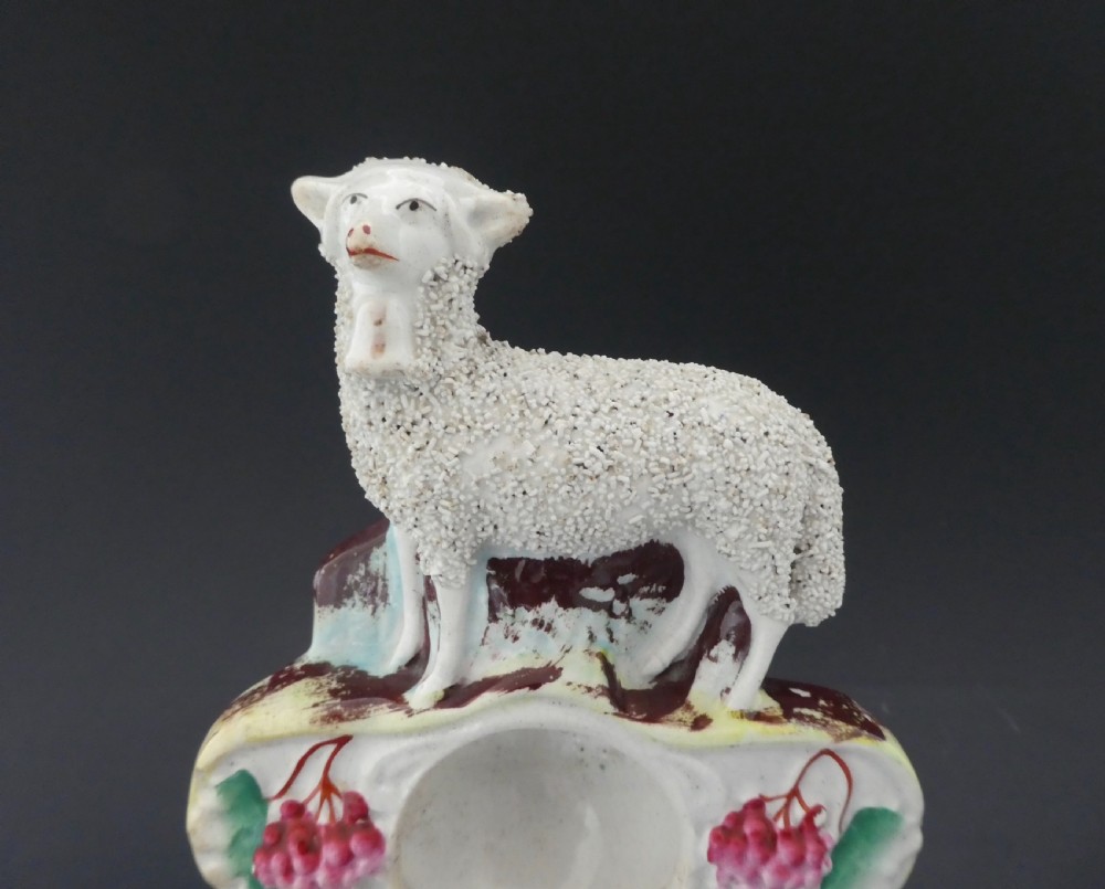 Staffordshire Sheep watch holder, c. 1860. View II