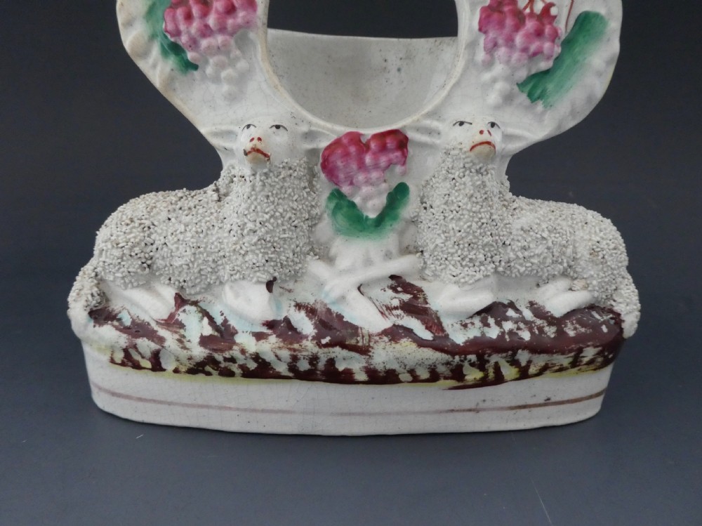 Staffordshire Sheep watch holder, c. 1860. View III