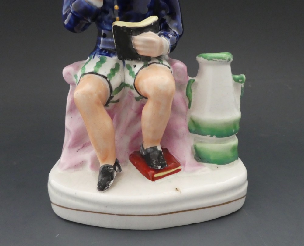 Staffordshire pottery figure William Shakespeare, c. 1850. View IV