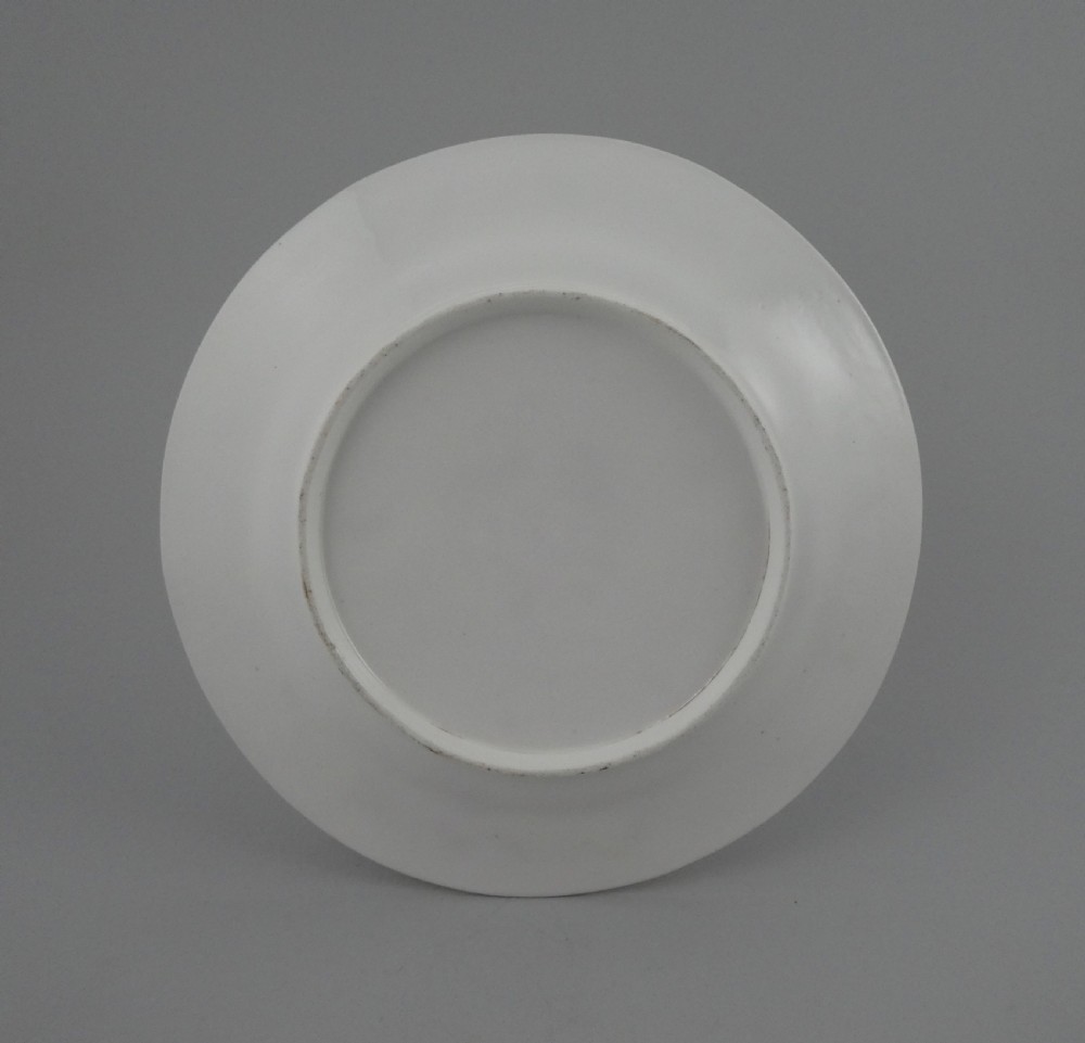 Nantgarw porcelain dish. Flower painted. c. 1820. View V