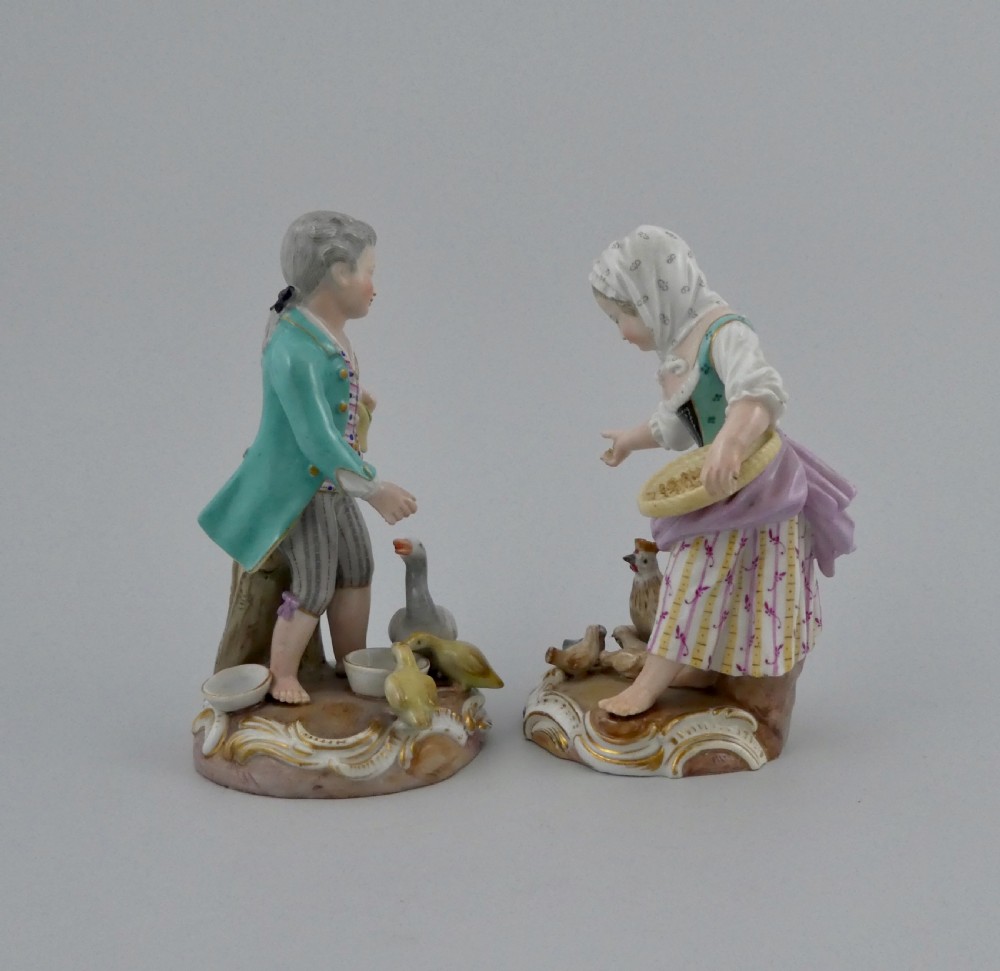 Pair Meissen porcelain figures, c. 1870 View II