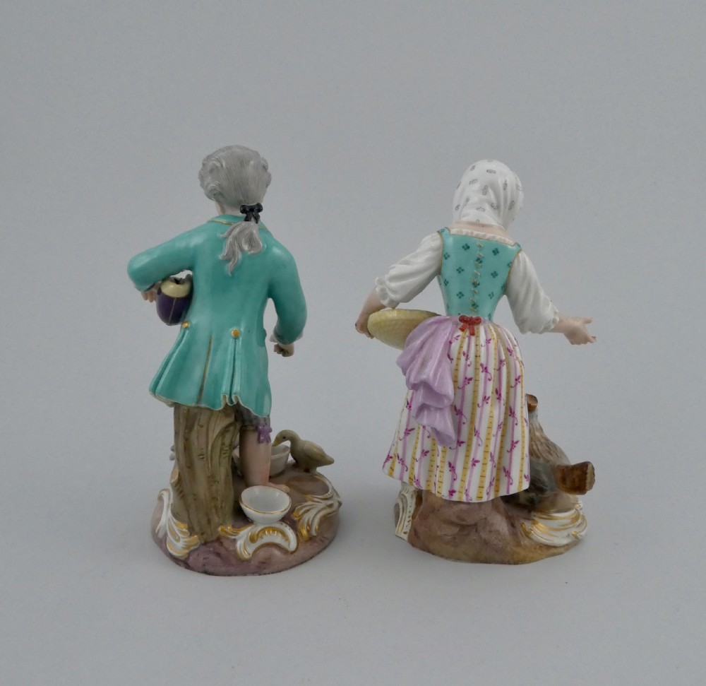 Pair Meissen porcelain figures, c. 1870 View IV