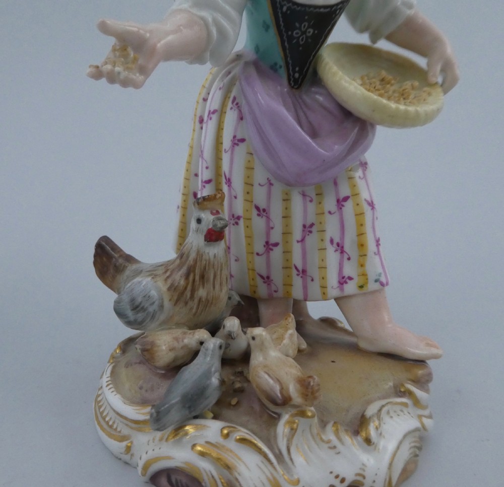 Pair Meissen porcelain figures, c. 1870 View V