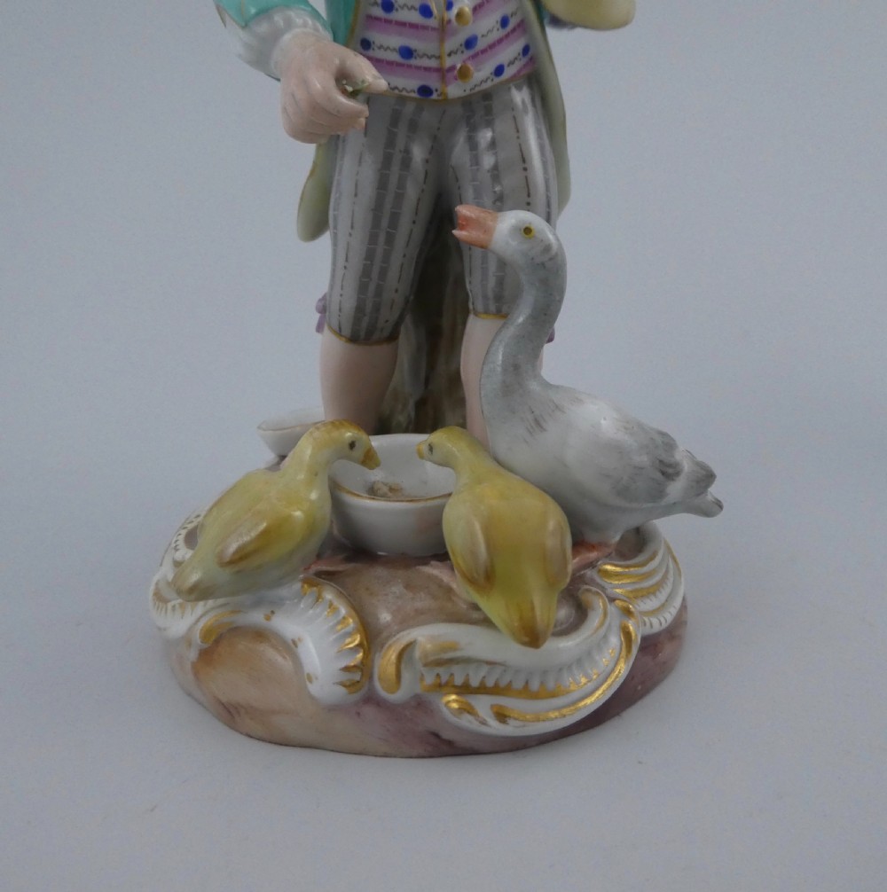 Pair Meissen porcelain figures, c. 1870 View X