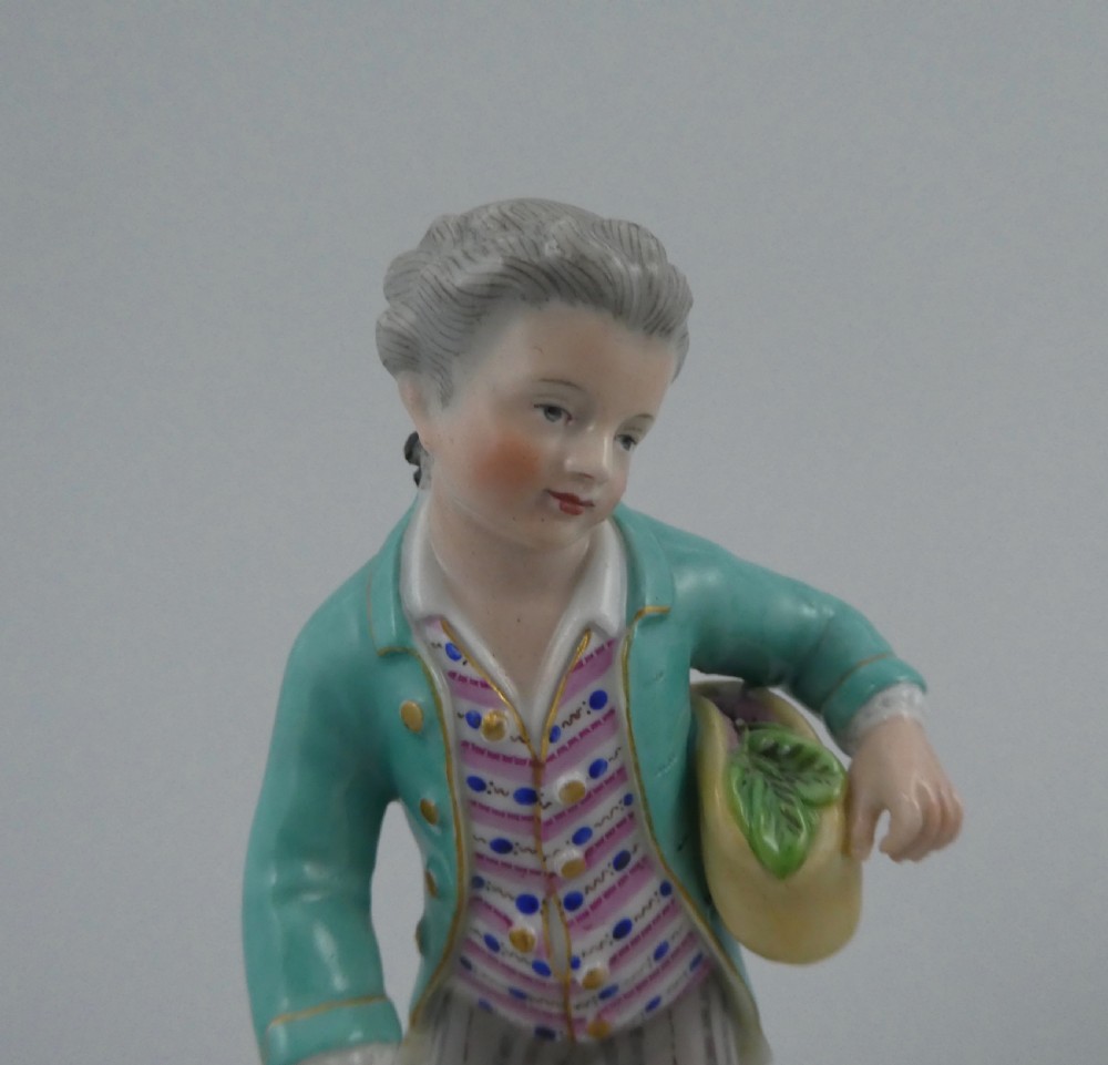 Pair Meissen porcelain figures, c. 1870 View XI
