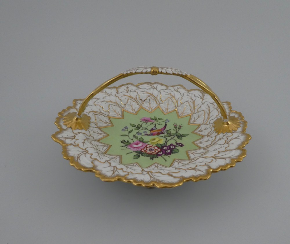 FBB Worcester porcelain card tray, c. 1815