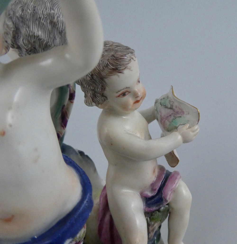 Meissen porcelain group of Putti, c. 1760. View V