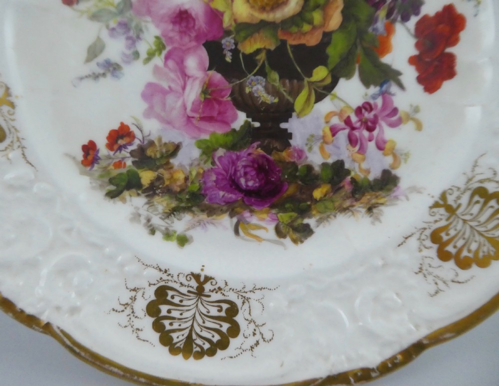 Nantgarw porcelain dish. London decorated by Moses Webster, c. 1820. View IV