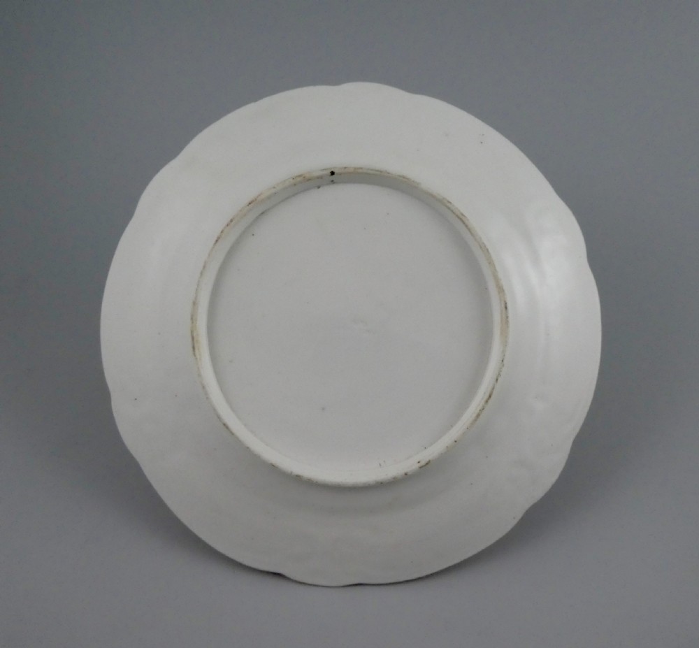 Nantgarw porcelain dish. London decorated by Moses Webster, c. 1820. View VII