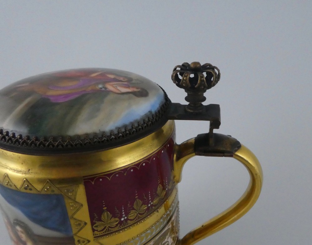 Vienna porcelain tankard. Mythological scenes, c. 1900. View VII