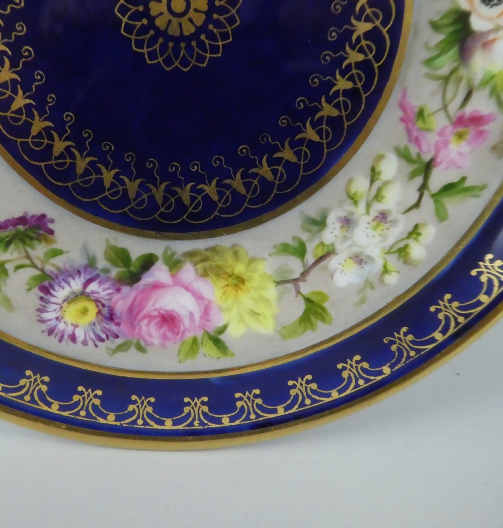 Sevres porcelain cup and saucer, dated 1854. View IV