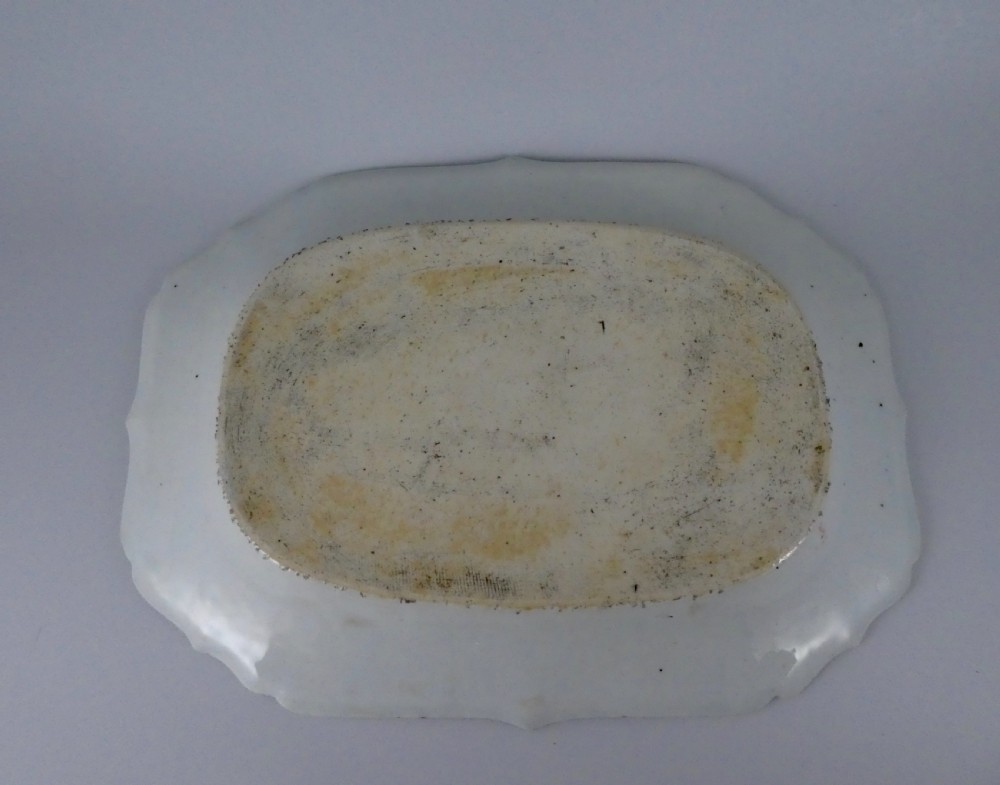 Chinese porcelain dish ‘Pseudo Tobacco Leaf’ pattern, c. 1760. Qianlong Period. View VIII