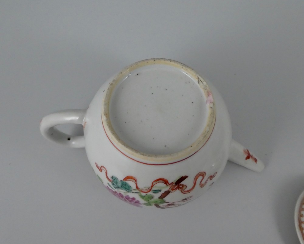 Chinese porcelain teapot. Famille rose. c. 1760. Qianlong Period. View VIII