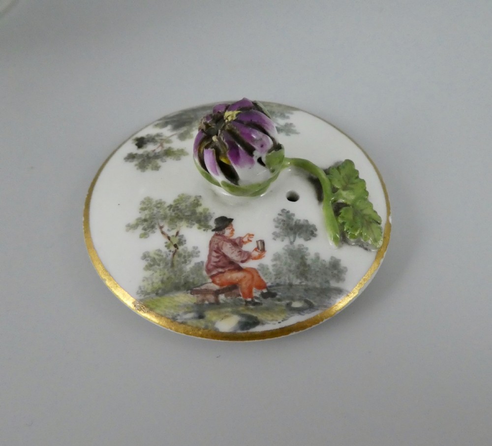 Meissen porcelain teapot & cover, c. 1740. View VIII