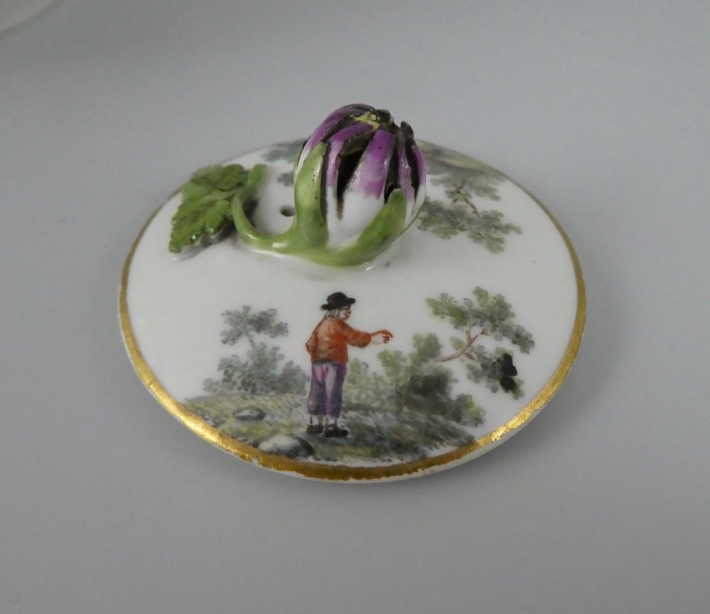 Meissen porcelain teapot & cover, c. 1740. View IX