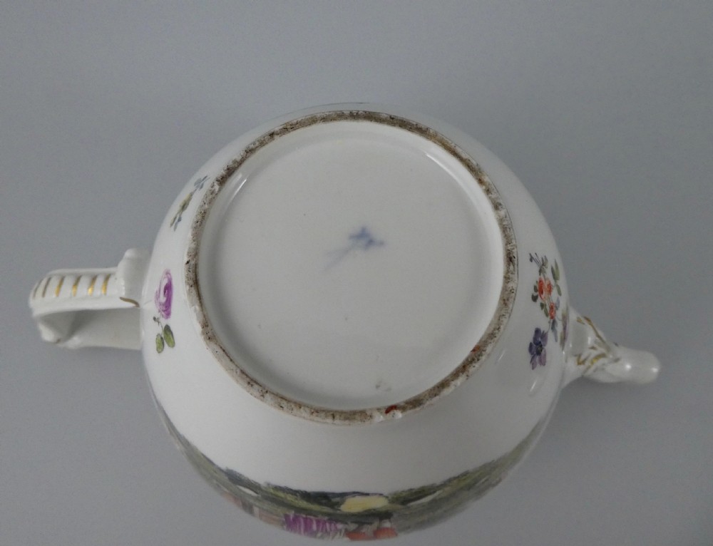 Meissen porcelain teapot & cover, c. 1740. View X