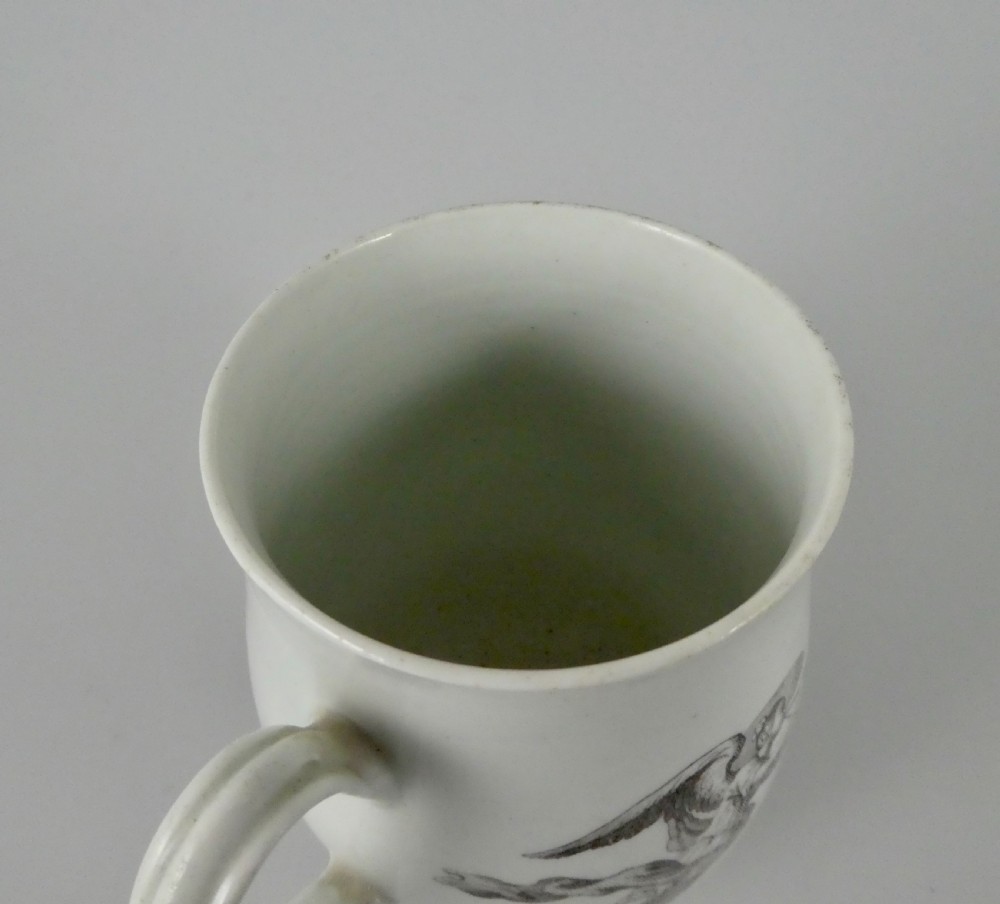 Worcester porcelain mug. King of Prussia, dated 1757. View VIII