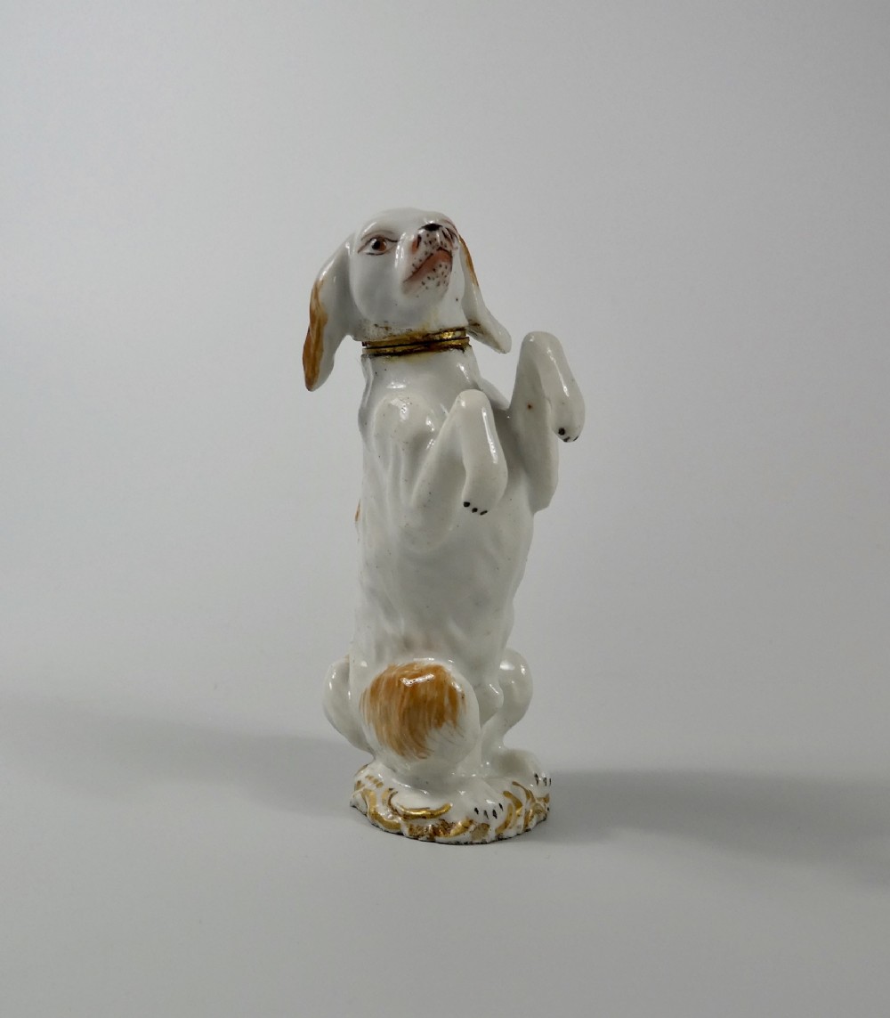 French porcelain scent bottle, c. 1880.