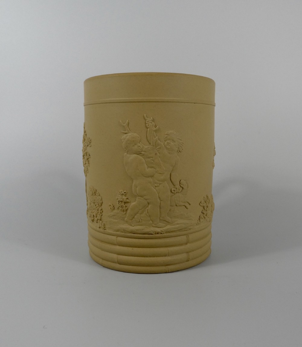 Wedgwood caneware Hunting mug, c. 1800.