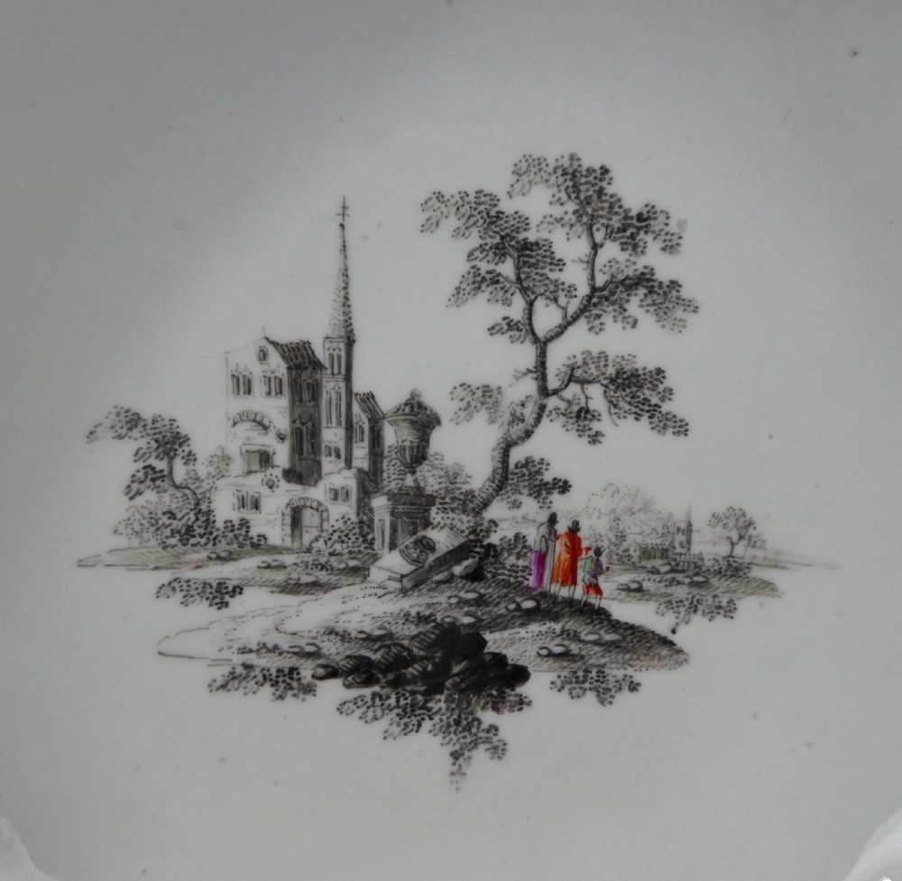 Vienna porcelain chocolate cup and saucer, c. 1760. View III