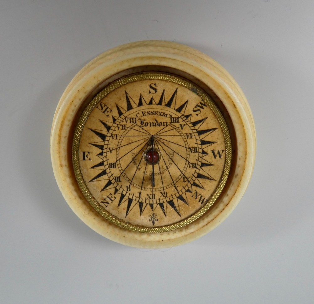Ivory compass & sundia, Charles Essex, London, c. 1825. View II