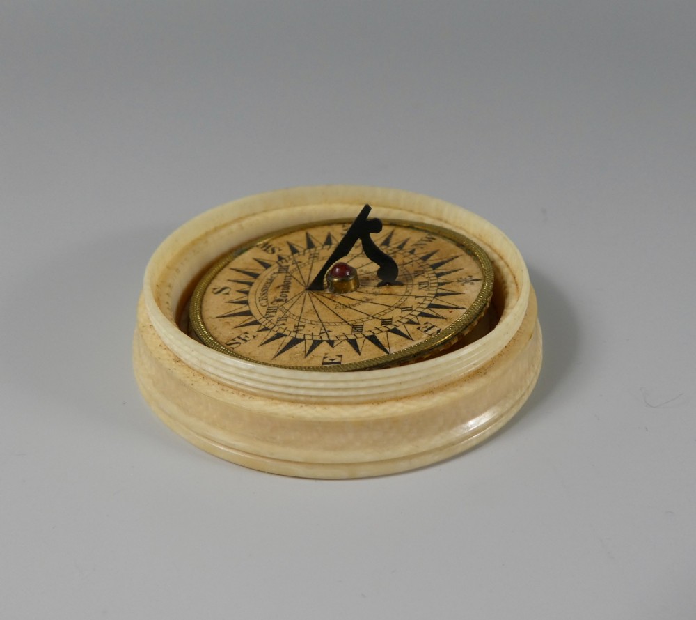 Ivory compass & sundia, Charles Essex, London, c. 1825. View V