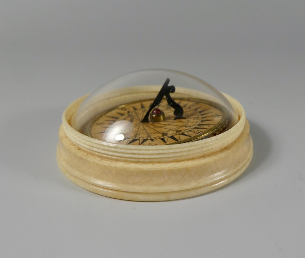 Ivory compass & sundia, Charles Essex, London, c. 1825. View VI