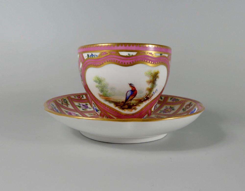 Coalport porcelain cup and saucer, c. 1845 View IX