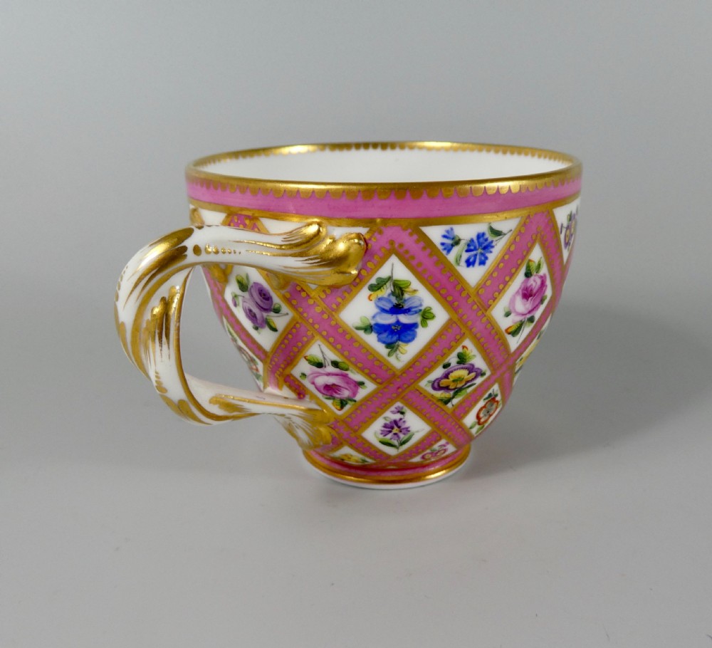Coalport porcelain cup and saucer, c. 1845 View XIII