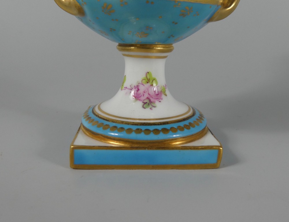 Pair Royal Crown Derby vases. Exotic birds. Signed C. Harris, dated 1909. View VIII