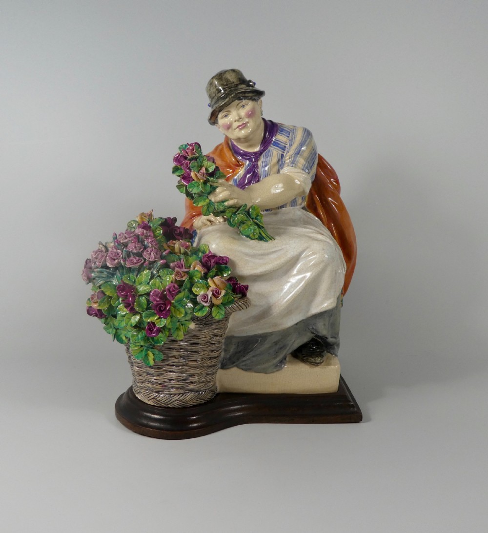 Charles Vyse figure ‘The Piccadilly Rose Woman’, dated 1923.