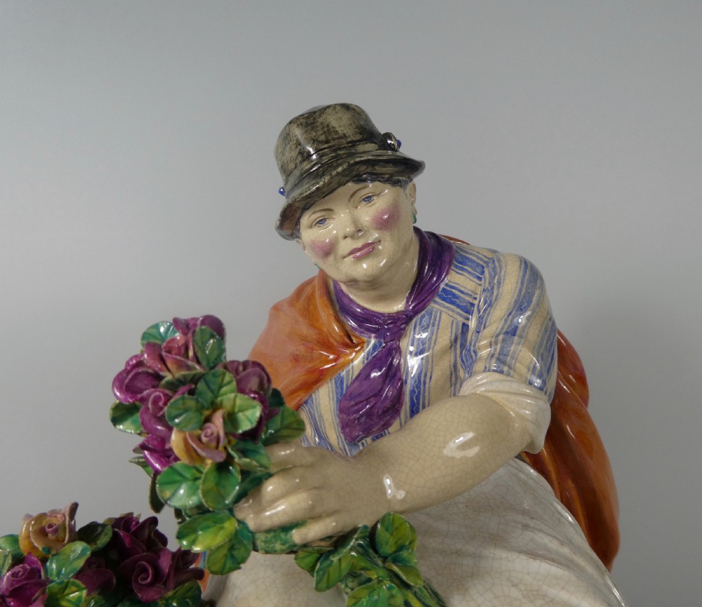 Charles Vyse figure ‘The Piccadilly Rose Woman’, dated 1923. View II
