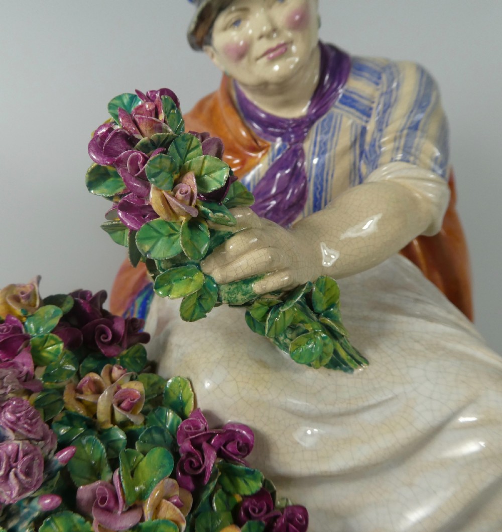 Charles Vyse figure ‘The Piccadilly Rose Woman’, dated 1923. View IV