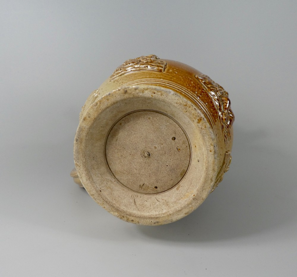 Brampton saltglazed stoneware puzzle jug, c. 1840. View XII